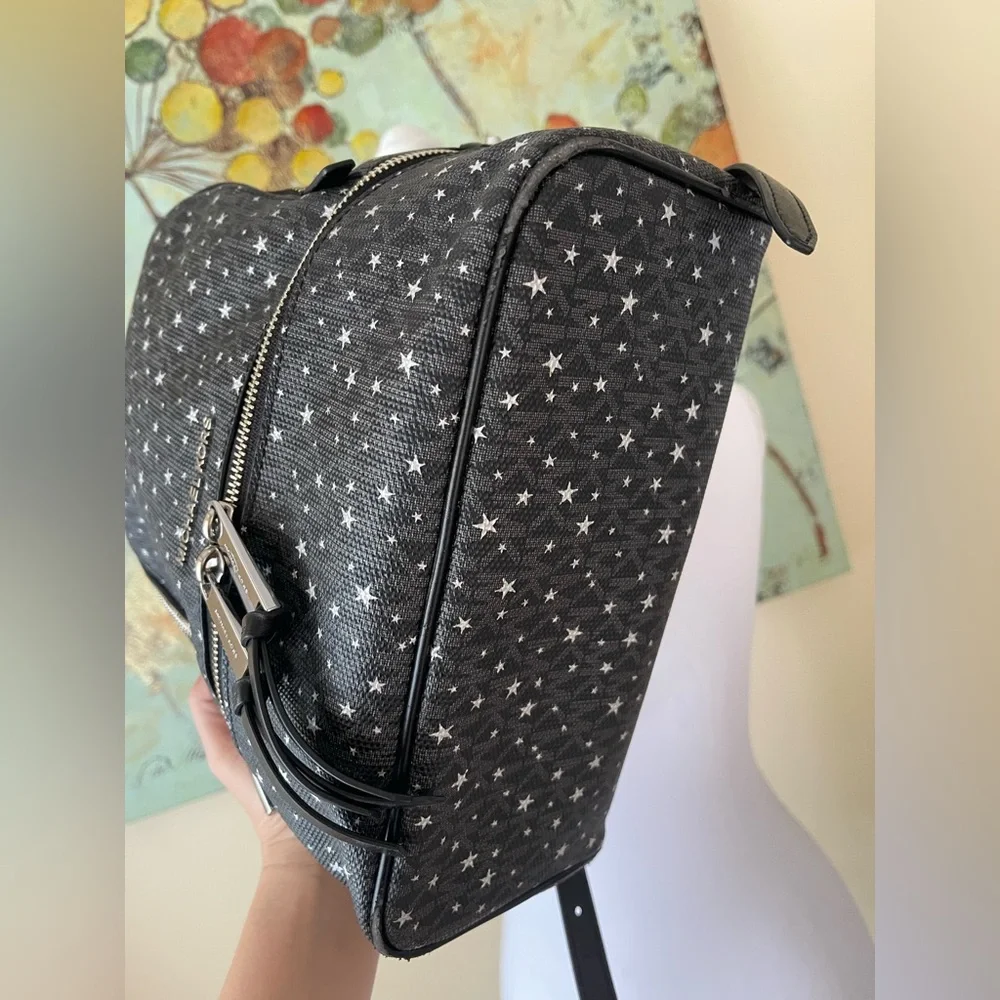 Michael Kors Black Star Print Backpack